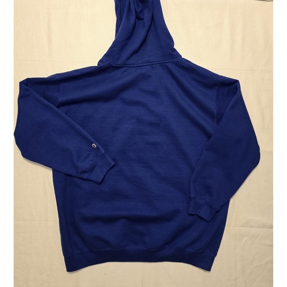 Champion Powerblend Men's Hoodie Script Logo Royal Blue SZ: 3XL - Picture 2 of 7